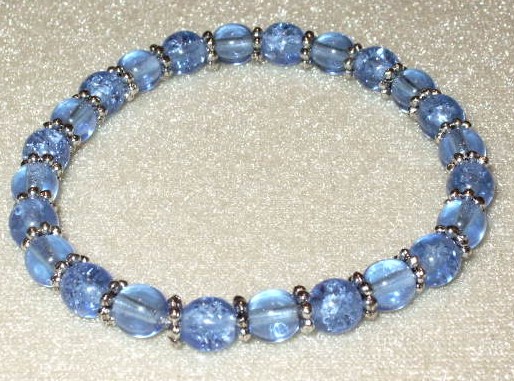 Blue Beaded Bracelet